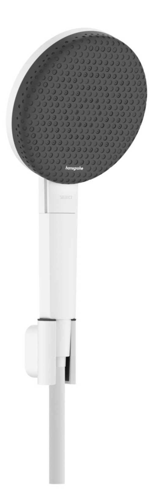 Hansgrohe Raindance Alive Select S - Handbrause, Halter Und Schlauch-set, 3 Strahlarten, Ecosmart, Mattweiß 24612700