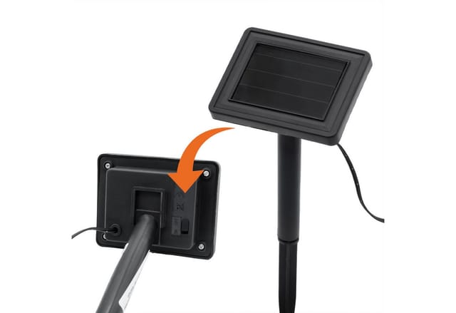 Spetebo LED Gartenleuchte LED Solar Gartenstecker 43 cm im Sprudelsäule Design - 4er Set, Design: Luftblasen, LED fest integriert, warm weiß, Akku ist austauschbar