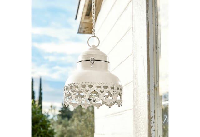 Mirabeau LED Laterne LED-Laterne Cornell antikweiß