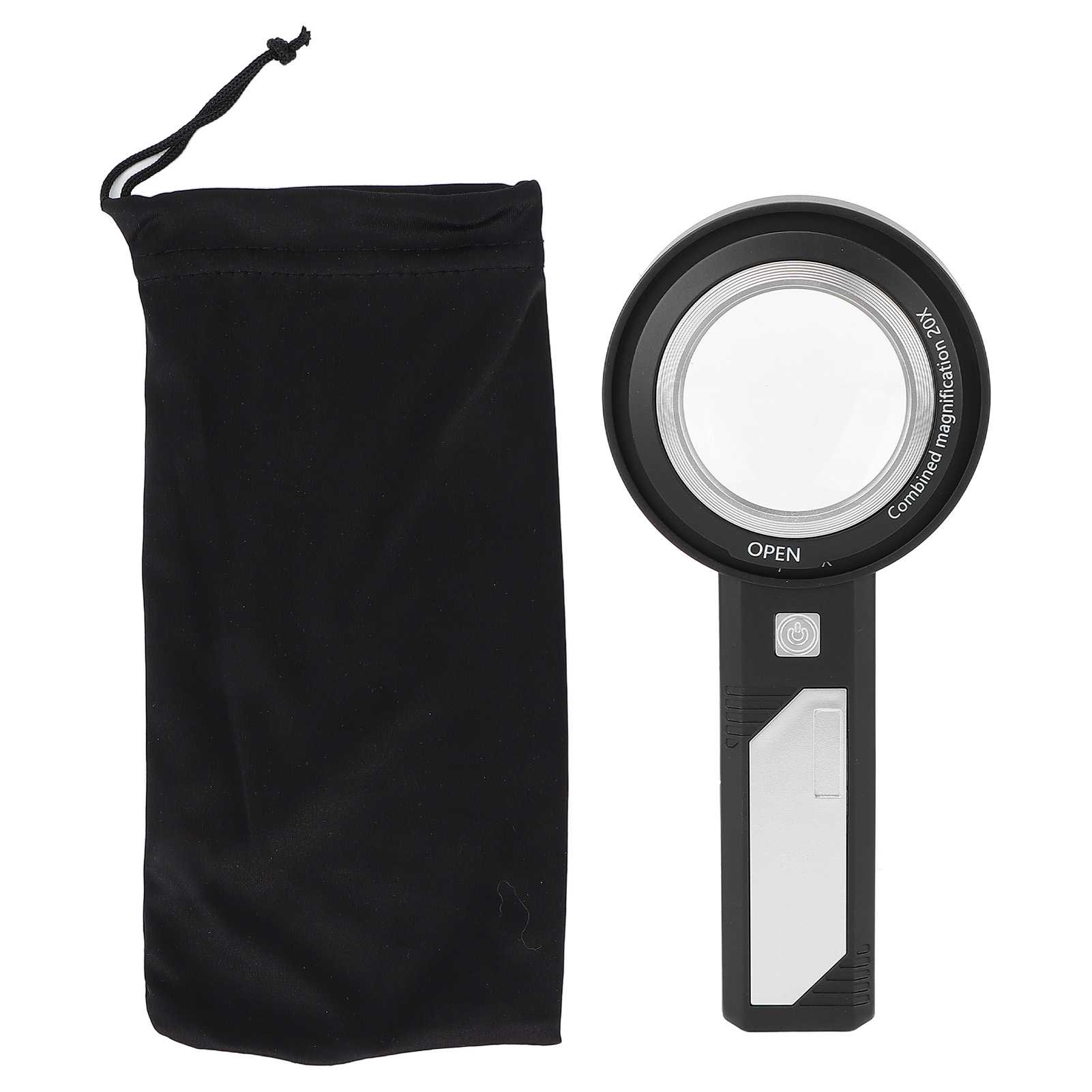 Beleuchtete Taschenlupe Mit Doppellinse Zum Lesen Und Für Schmuck – Ergonomische, Tragbare Lupe