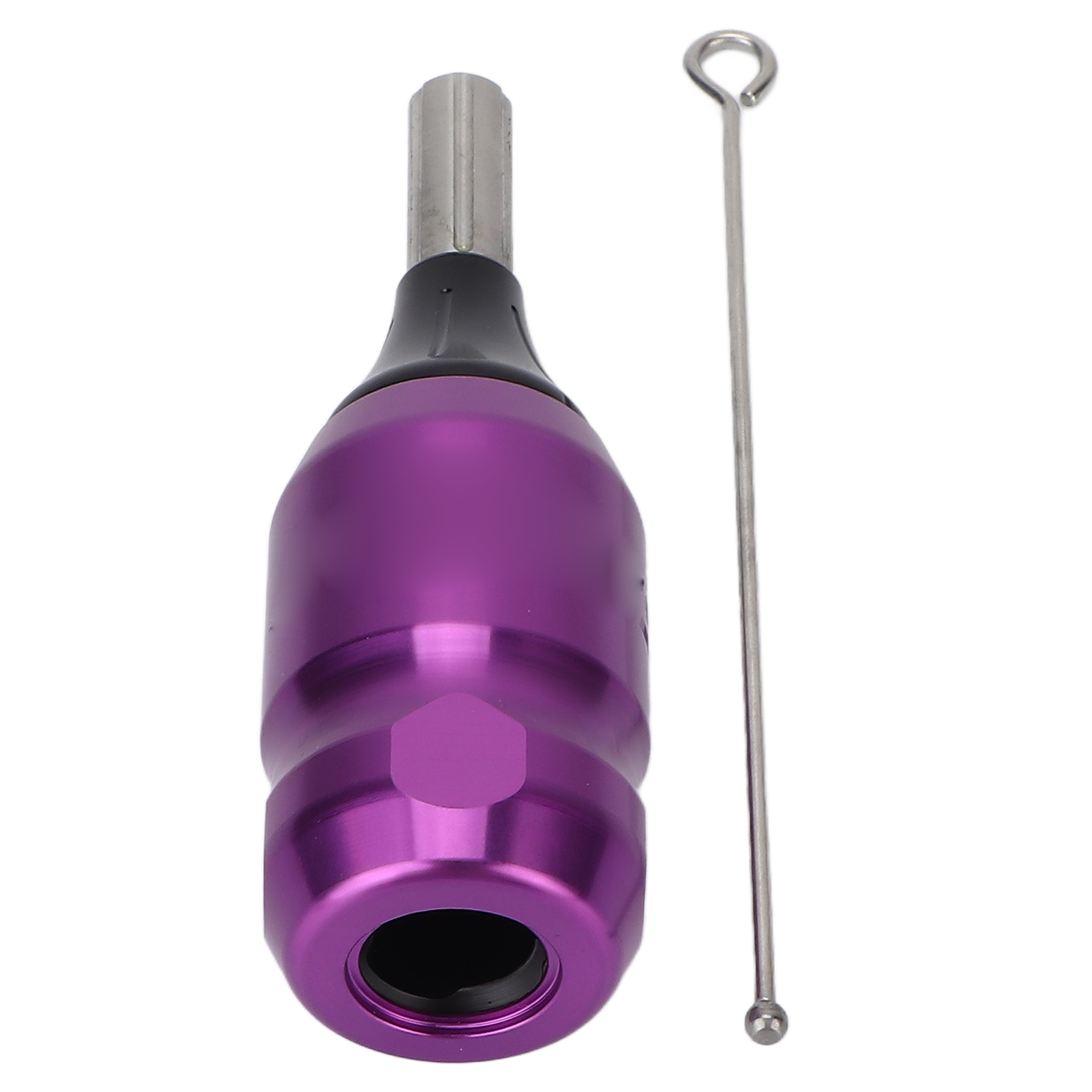 Verstellbarer Tattoo-griff Aus Aluminiumlegierung – Verstellbare Nadellänge Mit 95-mm-trainingsstange – Lila