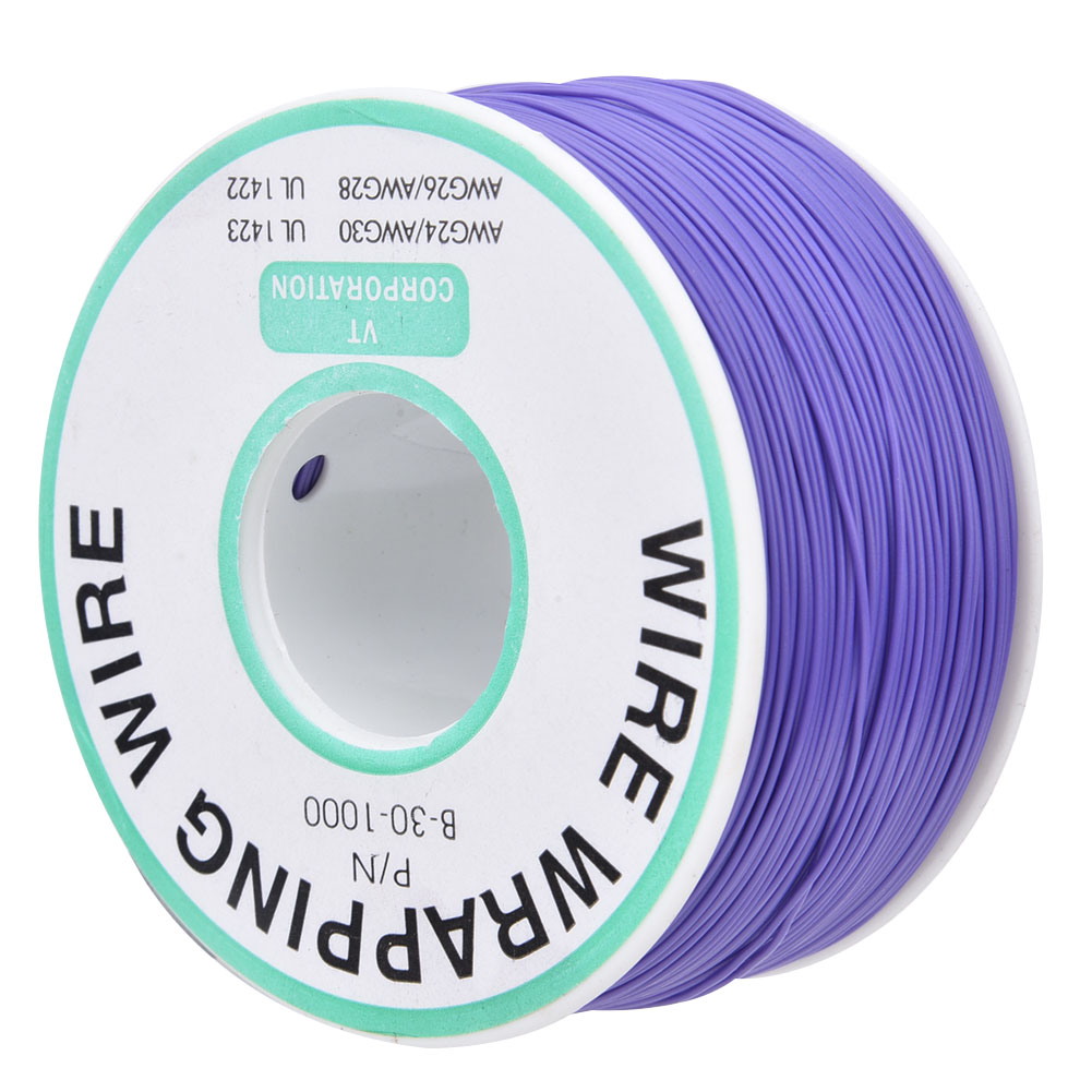 30awg Verzinntes Jumperkabel Für Leiterplatten, Kupferkern, 300 M, Lila