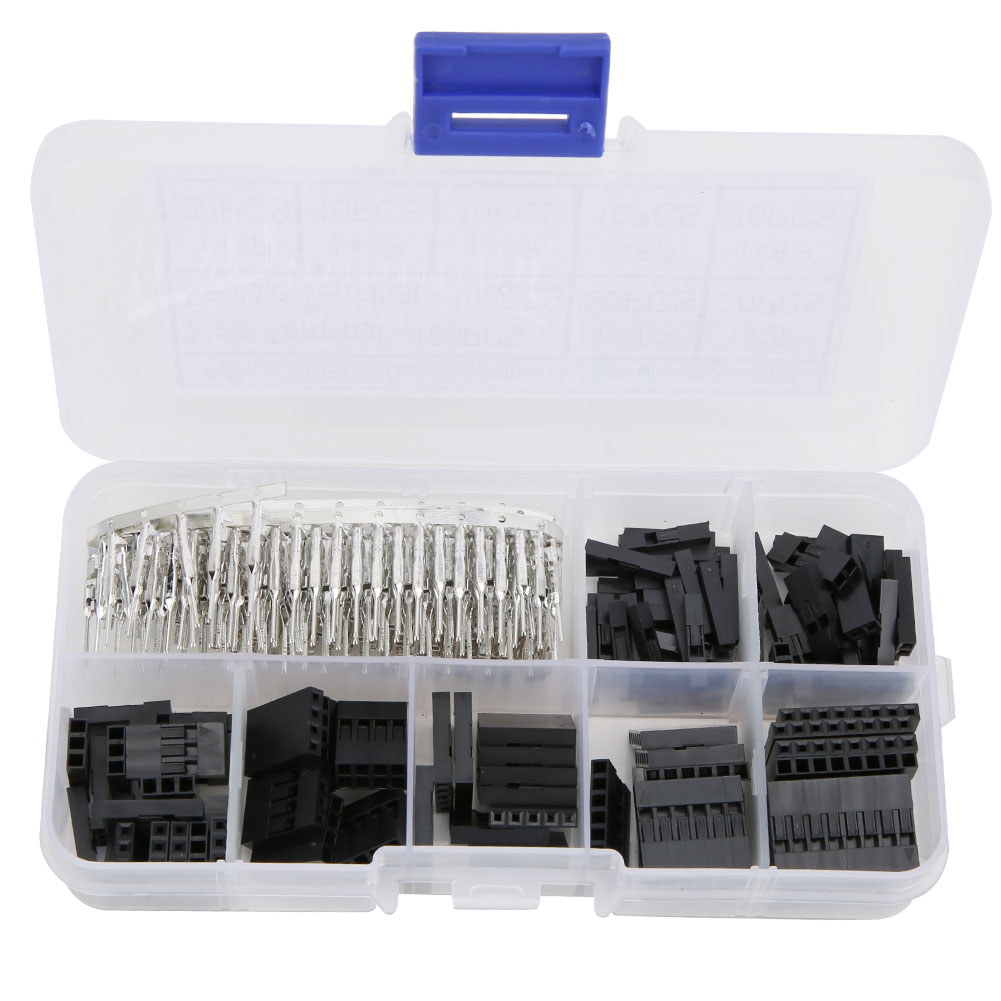 310-teiliges Set Mit 2,54-mm-steckern (männlich/weiblich) Inklusive Kabeln Und Gehäusen – 9 Werte Awg28