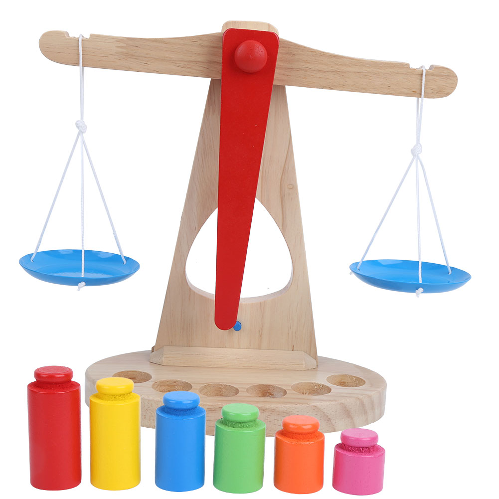 Pädagogische Holzwaage Für Kinder – Mathe-lernspielzeug Für Vorschulkinder