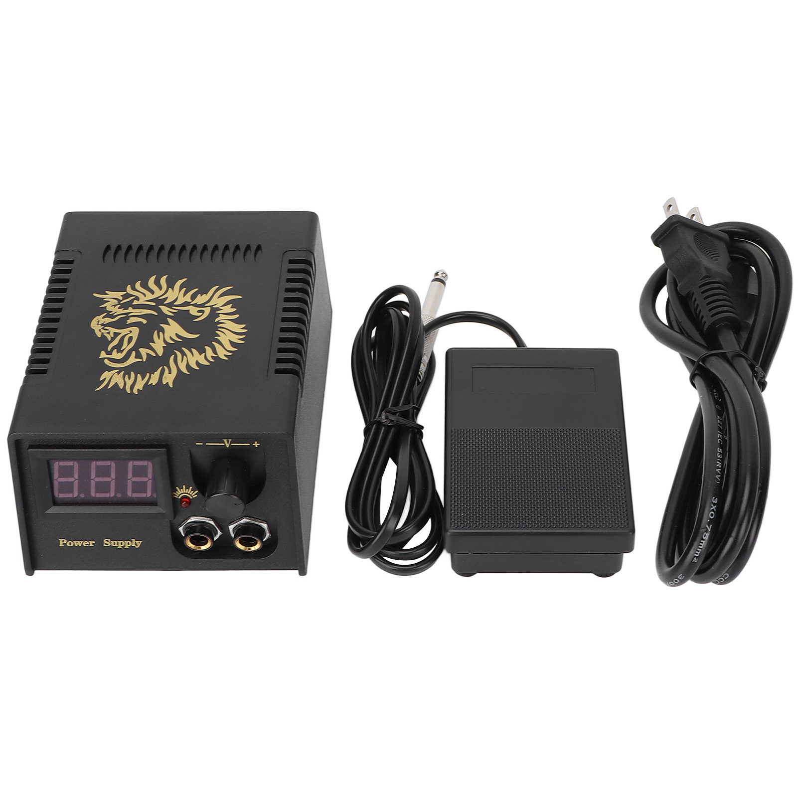 Netzteil Für Tätowiermaschinen Mit Fußpedal Und Led-anzeige – Tattoo-starterset 110–220 V, Us-stecker