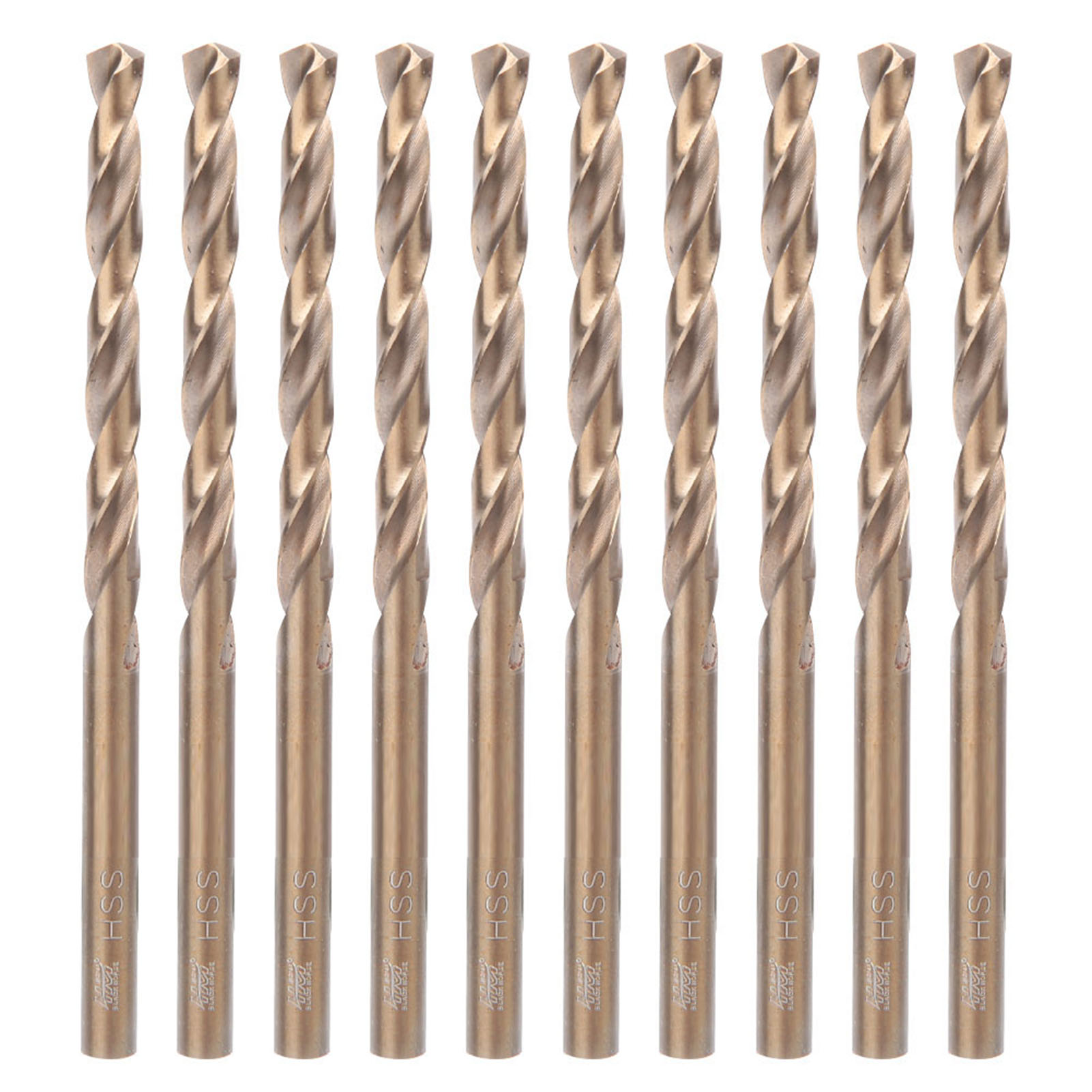 10 Stück Hss-spiralbohrer Mit Zylindrischem Schaft Für Edelstahl Und Metall (5,5 Mm Durchmesser)