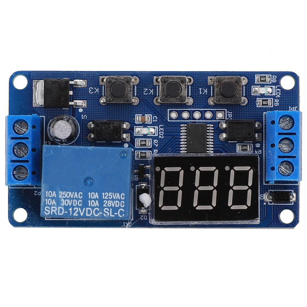 Dc12v Led-anzeigetimer Mit Ein-/ausschaltzyklus-verzögerungsrelais