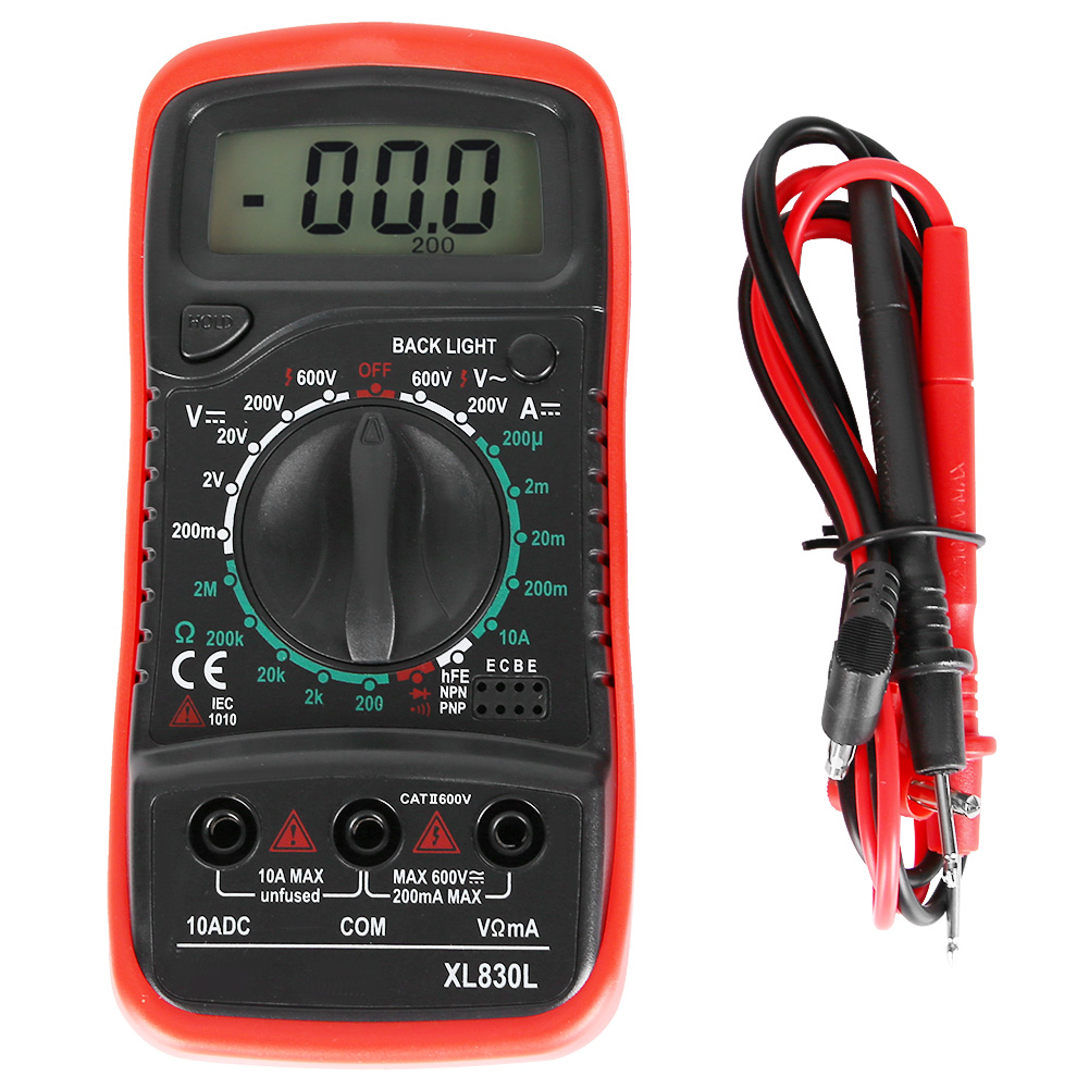 Xl830l Tragbares Lcd-digitalmultimeter Spannungs-, Strom- Und Widerstandsmessgerät Voltmeter Amperemeter
