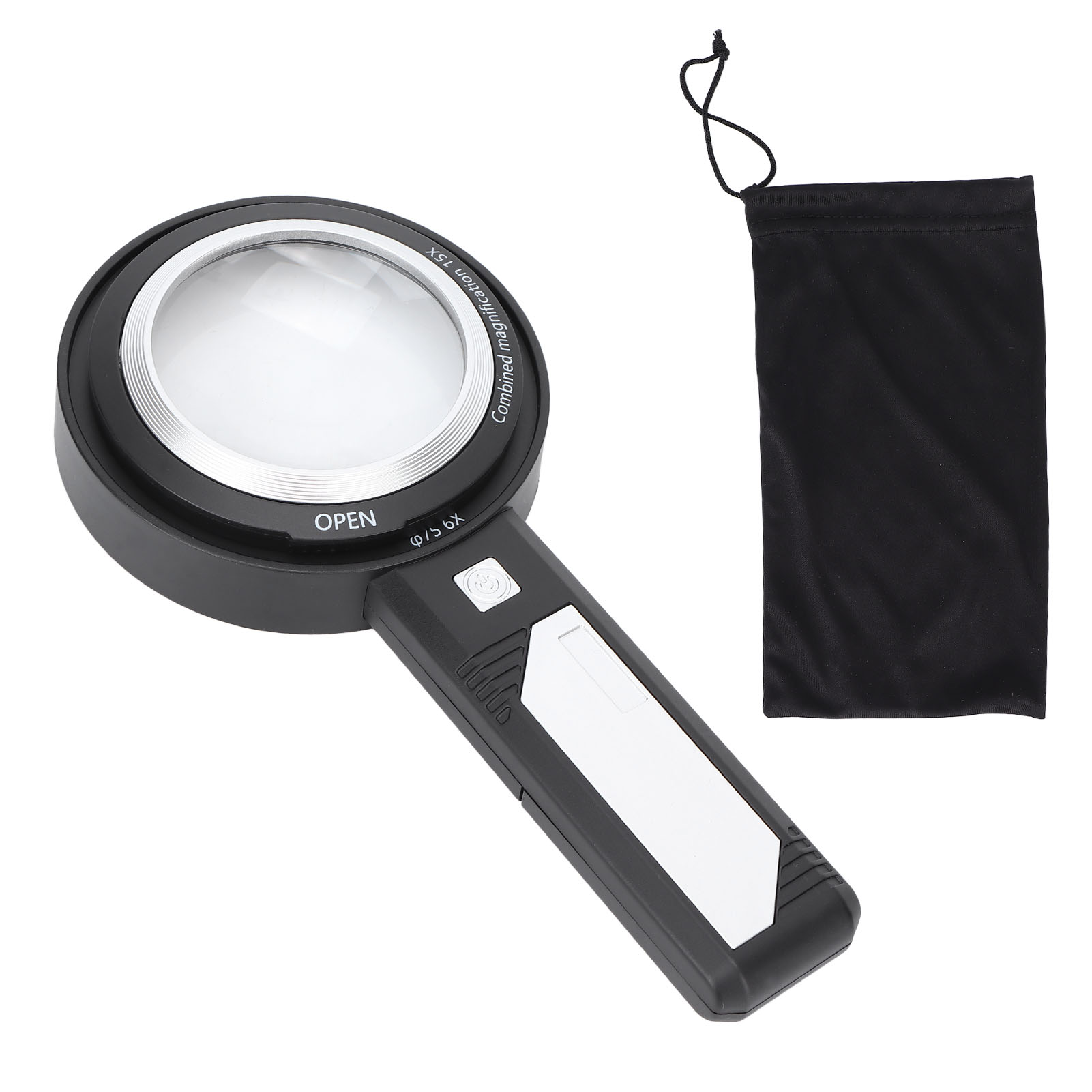 Handlupe Mit 6 Leds Und 6-facher/15-facher Vergrößerung Zum Lesen Und Zur Inspektion – Ideal Für Senioren