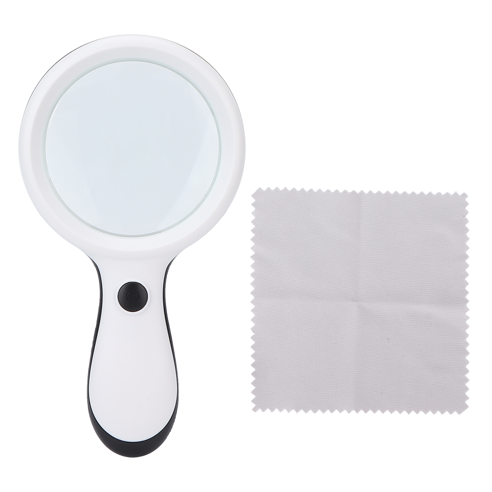 Tragbare 10-fache 88-mm-led-leselupe Für Bücher Und Zeitungen, Weiß