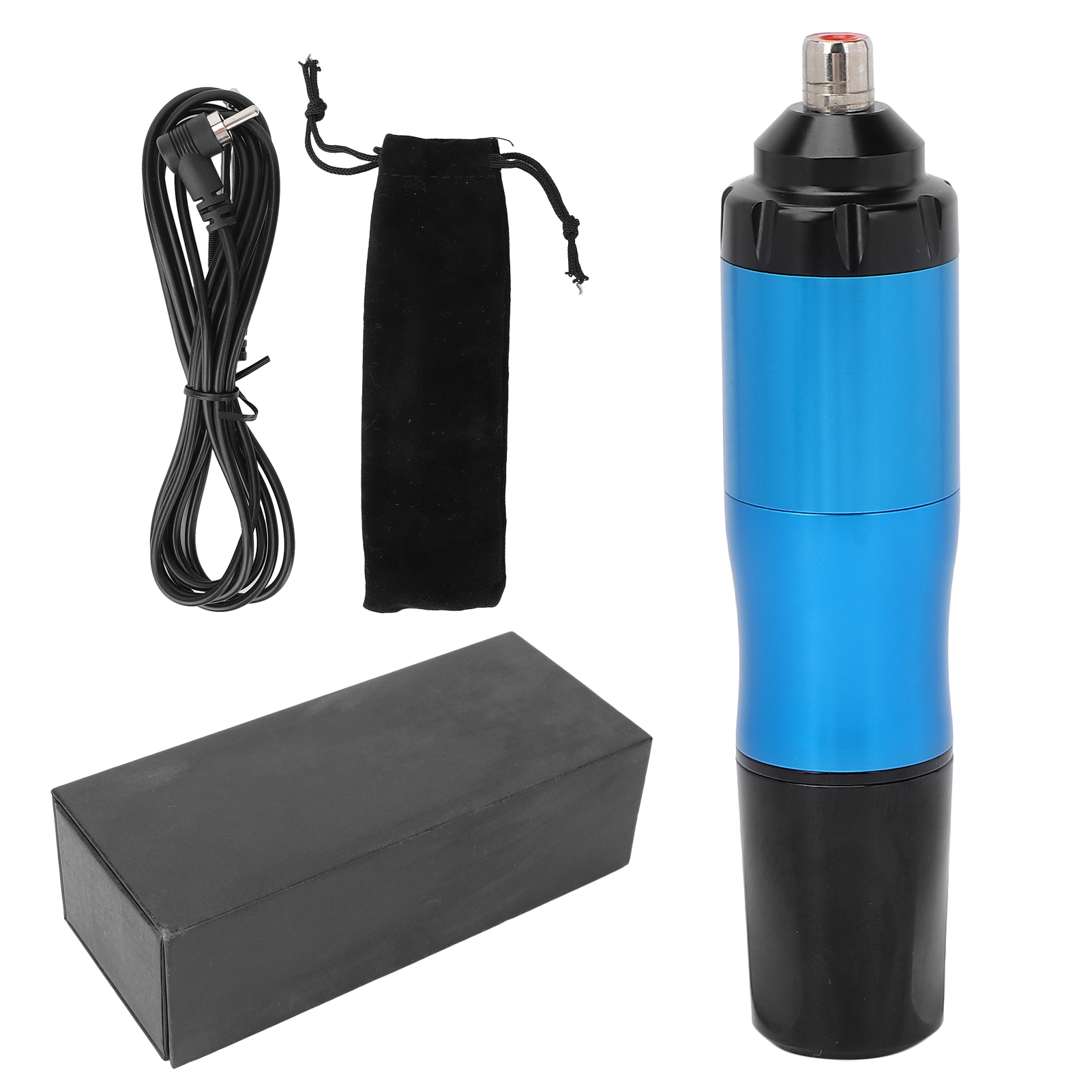 Professioneller Rotary-tattoo-stift Aus Aluminiumlegierung Mit Clipkabel Und Dc-anschluss – Blau