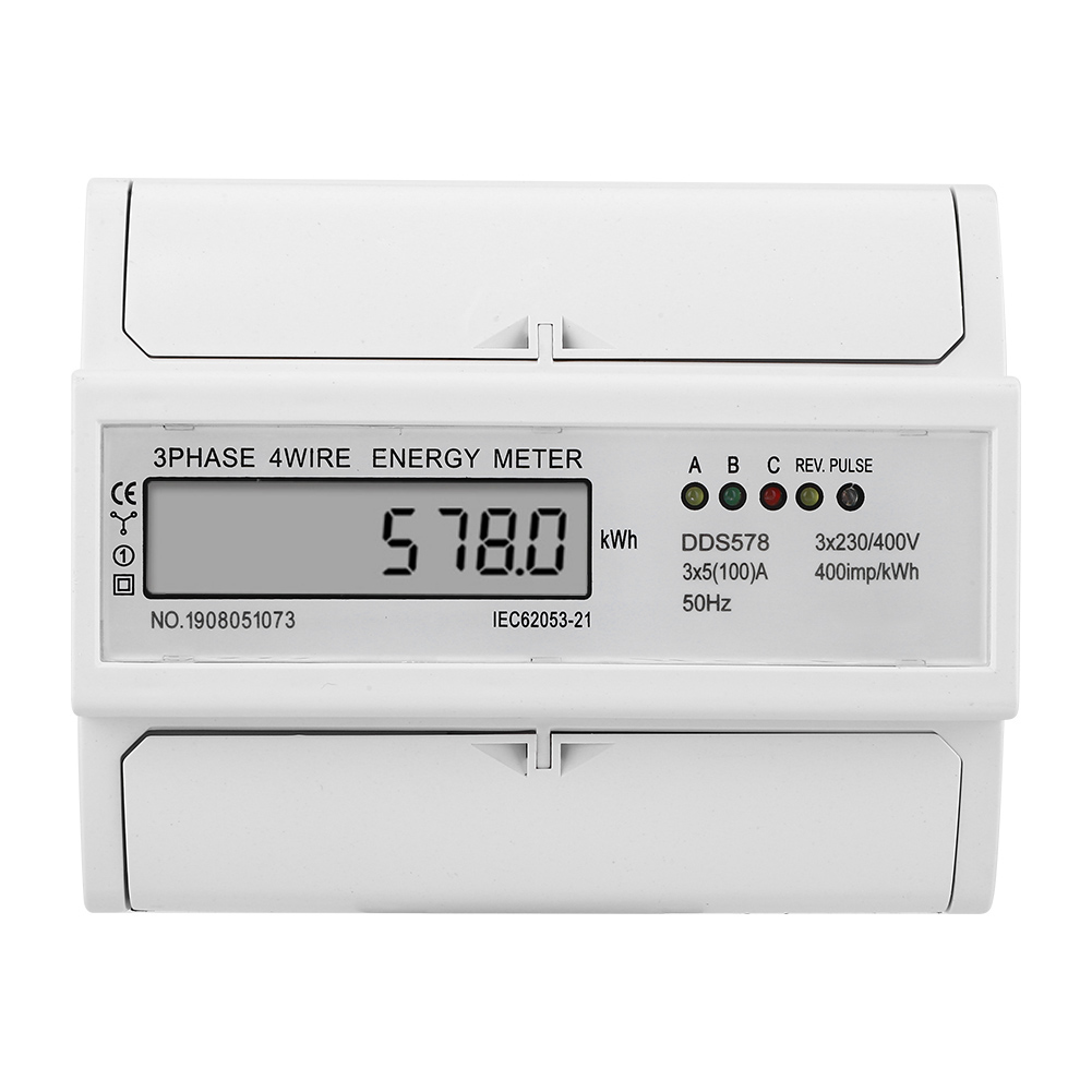 Dds578 4-leiter-drehstromzähler, 380 V, Lcd-anzeige, Präzise Energieverbrauchsmessung