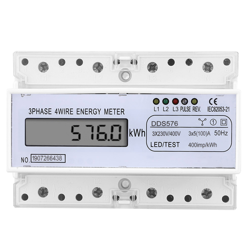 Dreiphasen-4-leiter-380-v-stromzähler Mit Lcd-anzeige, Genauigkeitsklasse 0,5s, Zur Überwachung Des Industriellen Stromverbrauchs