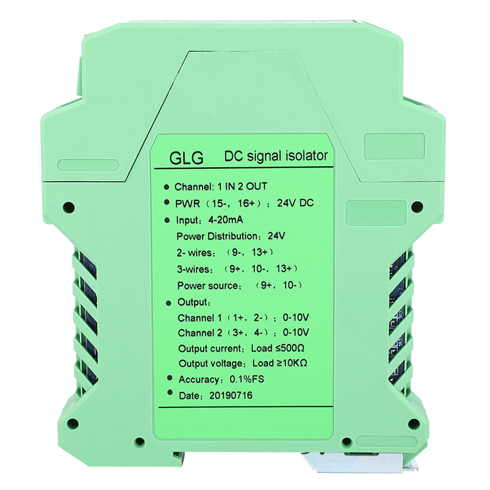 Signalisolator 4–20 Ma 0–10 V, Aufbereiter-transmitter 1 Eingang 2 Ausgänge Für Stromschleife