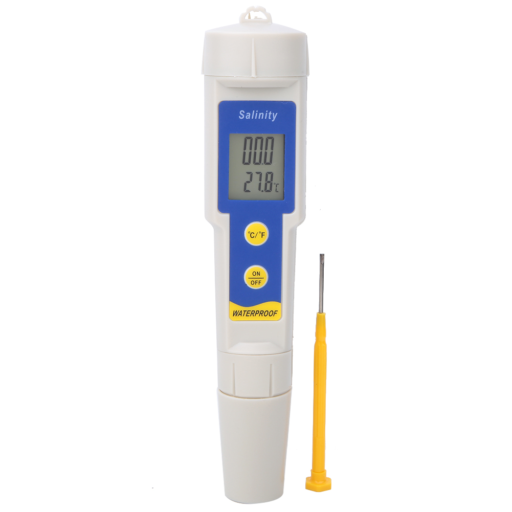Sa-1397 Hochpräziser, Wasserdichter, Tragbarer Digitaler Salzgehaltmesser Mit Temperaturmessung