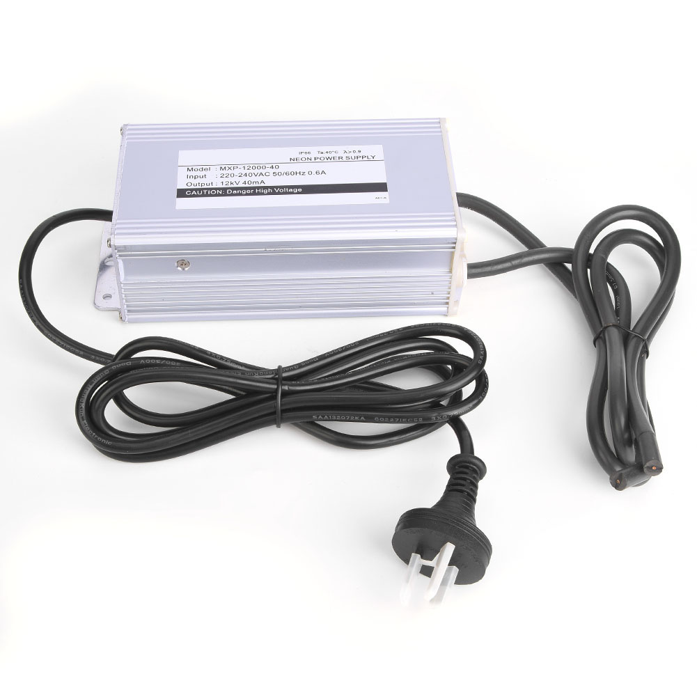 Elektronischer Transformator Mxp-12000-40 Für Leuchtreklamen, 12 Kv, 40 Ma, 220–240 V Netzteil Mit Australischem Stecker