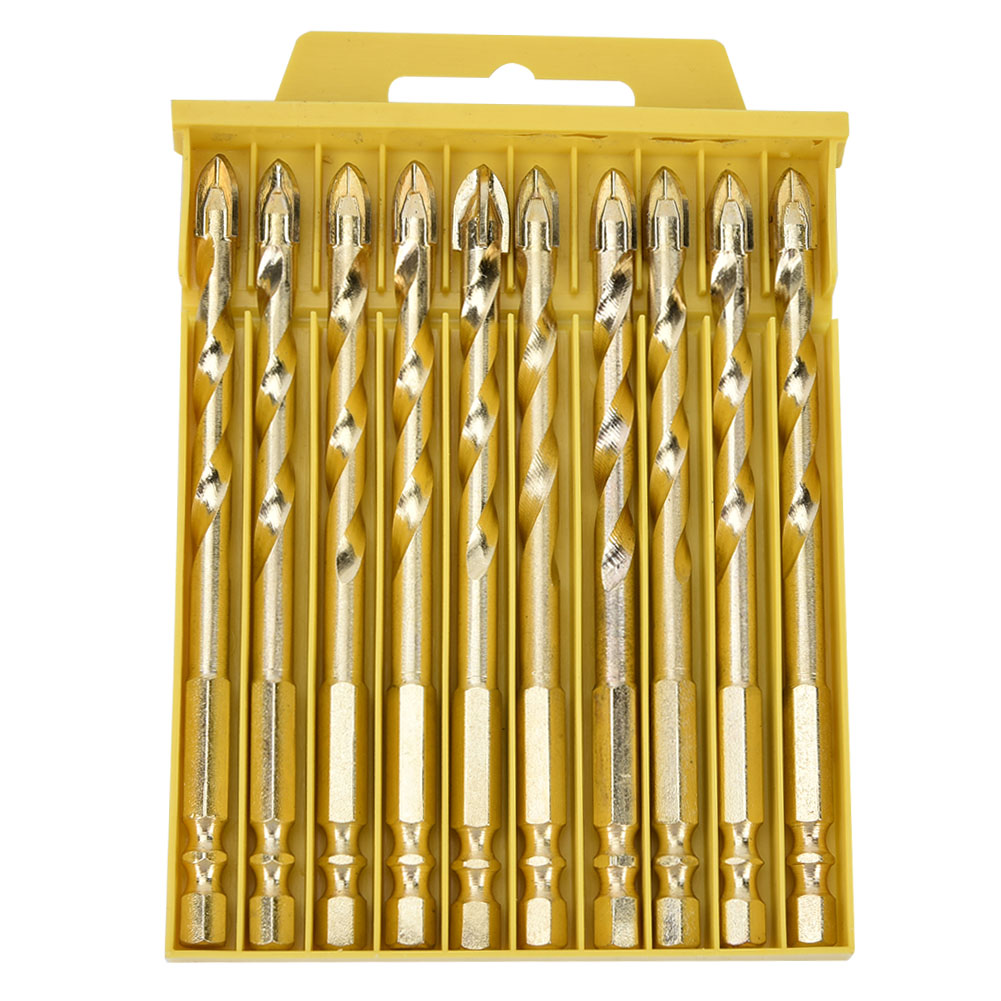 8-mm-dreieckbohrer Aus Hartmetall Mit Sechskantadapter – 10er-packung