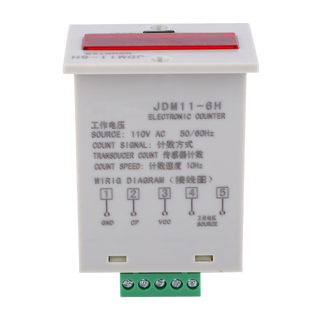 Jdm11-6h 6-stelliges Digitales Led-zählergerät Mit Messumformerrelais Für 110 V Wechselstrom