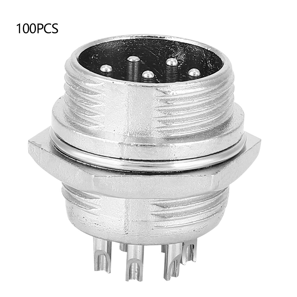 100 Stück Universelle 8-polige Luftfahrt-stecker (männlich) Berm Edelstahlgehäuse 16 Mm