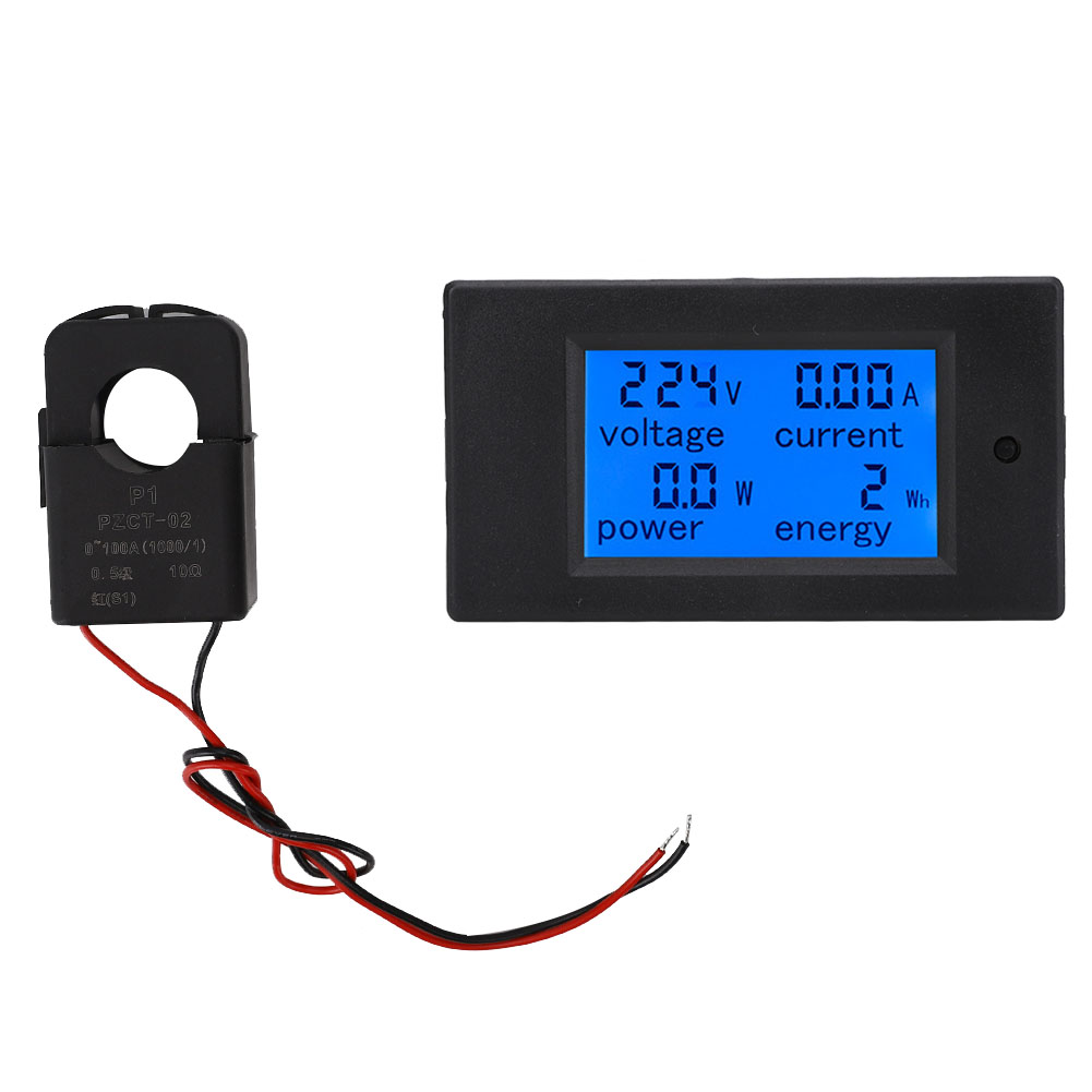 Multifunktionaler Digitaler Energiemonitor Mit Anzeige Für Spannung, Strom Und Leistung (pzem-061 Mit Abtrennbarem Transformator)