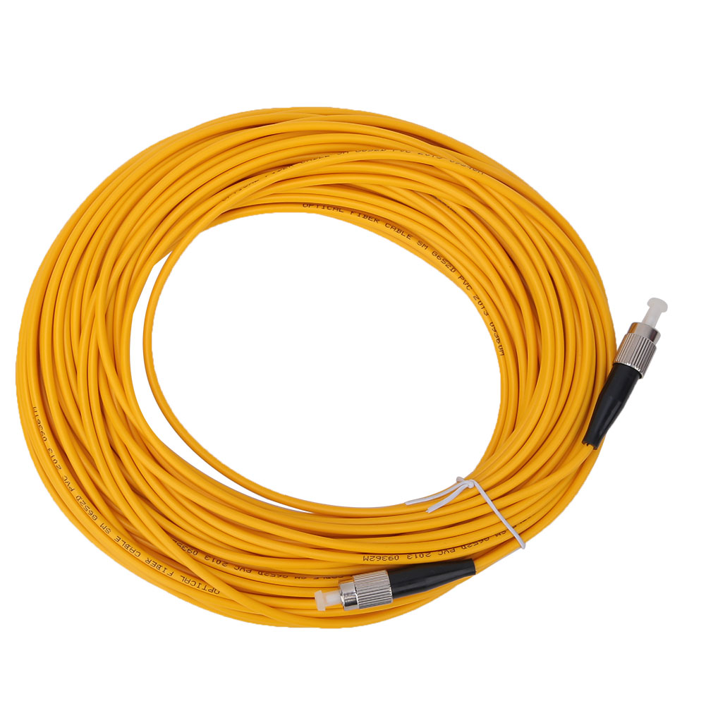 20 M Langes Fc/upc-zu-fc/upc-singlemode-glasfaser-patchkabel, Gelb