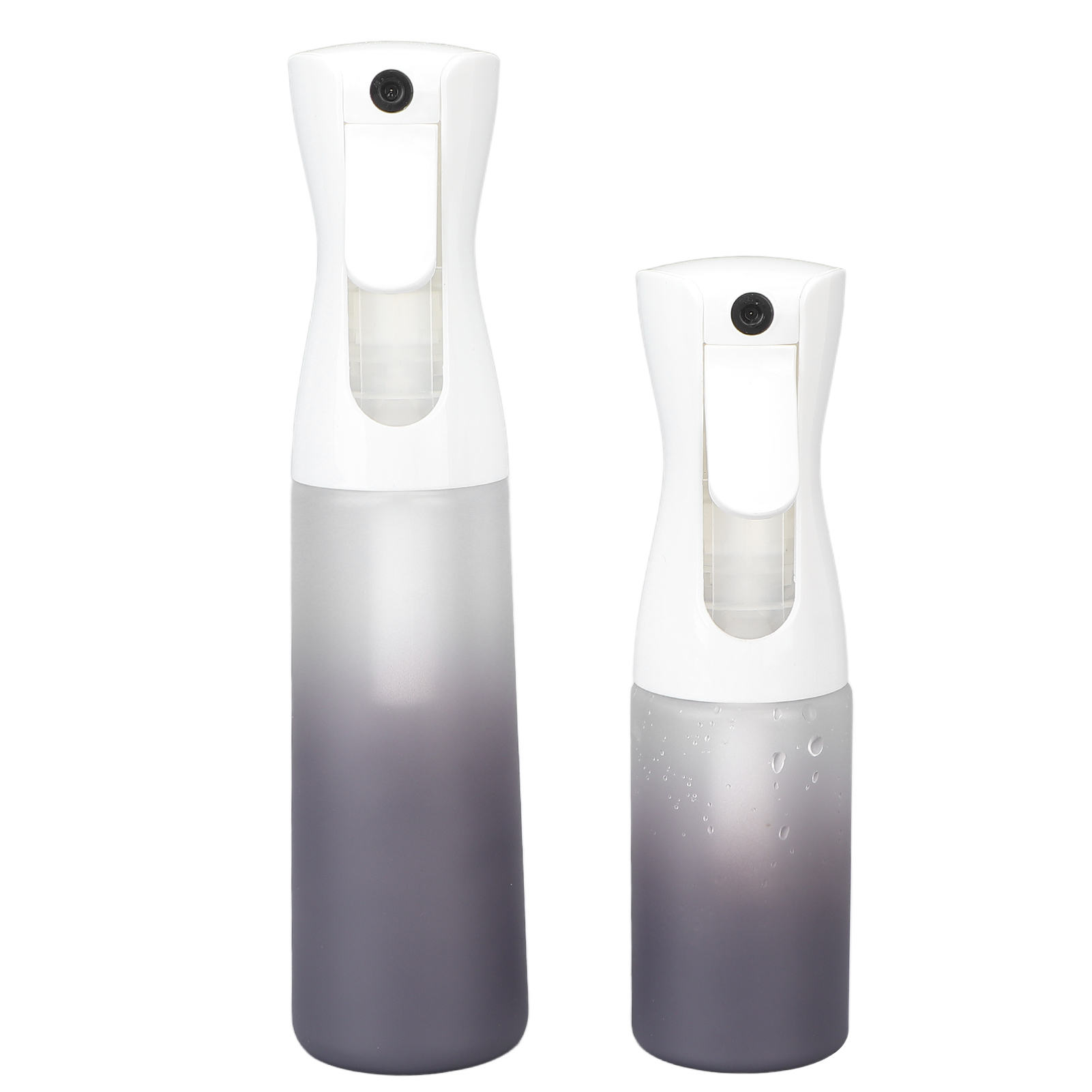 2-teiliges Set Leerer Sprühflaschen (300 Ml/200 Ml), Nachfüllbar, Für Haar- Und Pflanzenpflege, Ombré-grau
