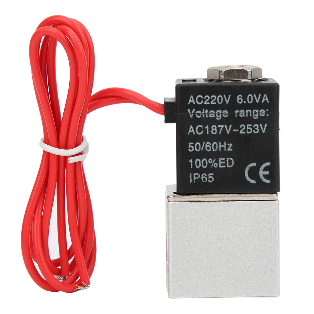 Direktwirkendes Magnetventil Für Wasser, Luft Und Öl, Gehäuse Aus Aluminiumlegierung, 220 V Wechselstrom (g1/4")