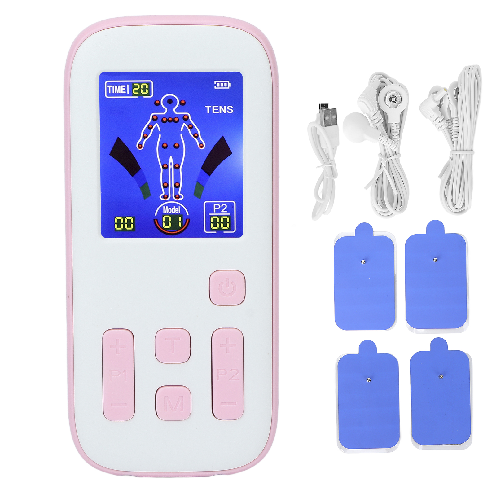 Professionelles Elektromassagegerät Zur Schmerzlinderung Mit Elektroden