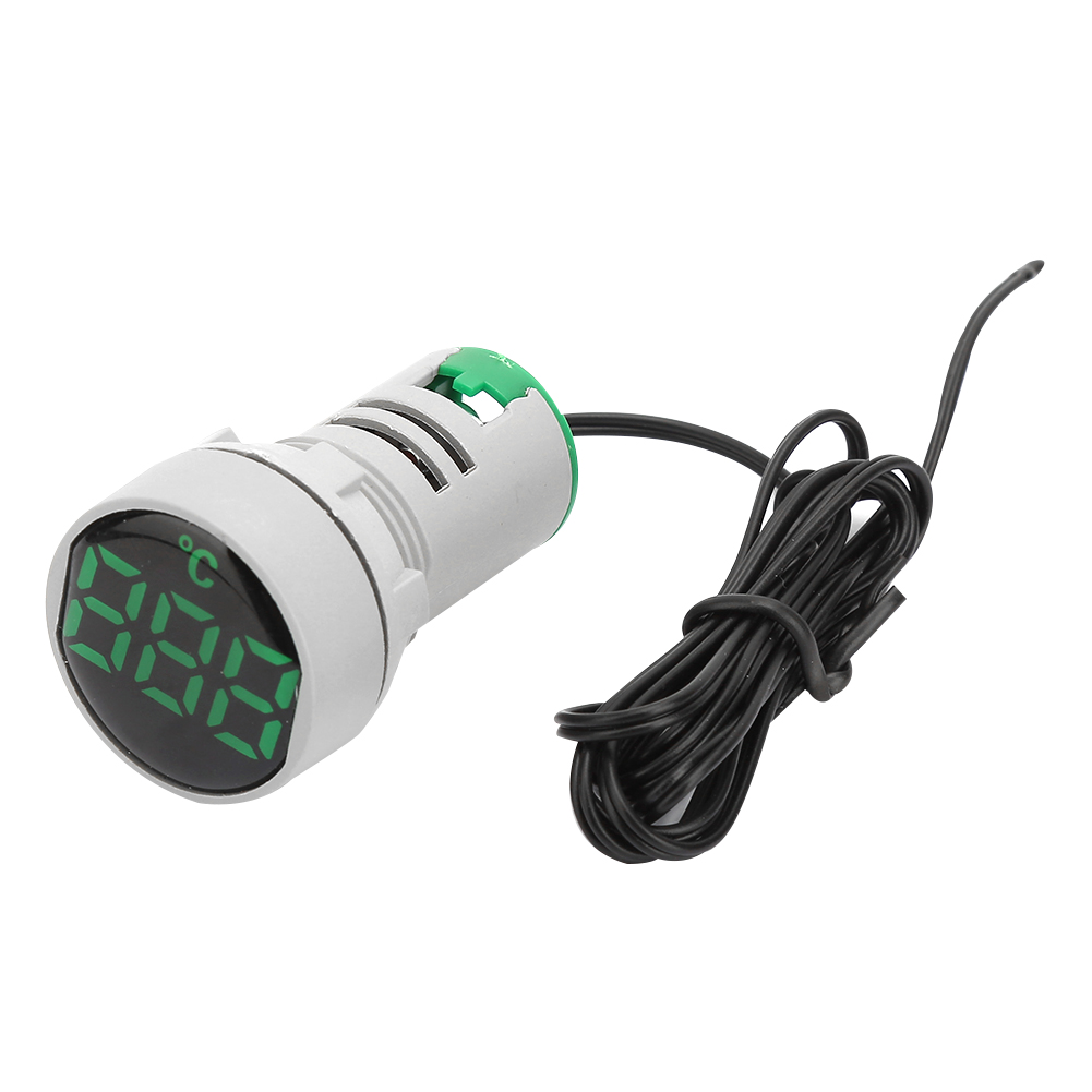 Digitales Led-thermometer Mit Temperaturanzeige (ac 50-380v, -20 Bis 199℃, Grün)