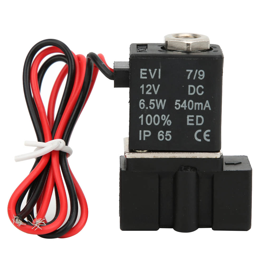 12v Dc 2-wege-magnetventil Aus Kunststoff Für Luft, Wasser, Öl G1/8