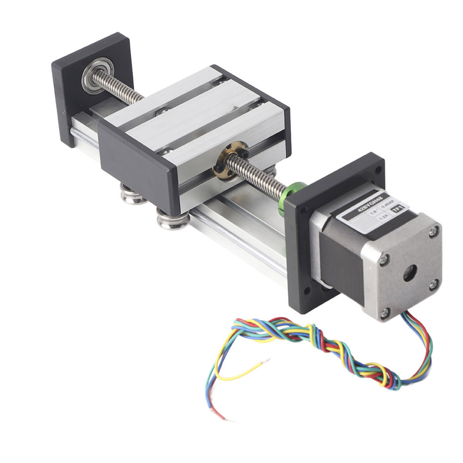 Führungsschiene Für Langen Kugelgewindetrieb Mit Nema17 42 Schrittmotor (100 Mm Hub)