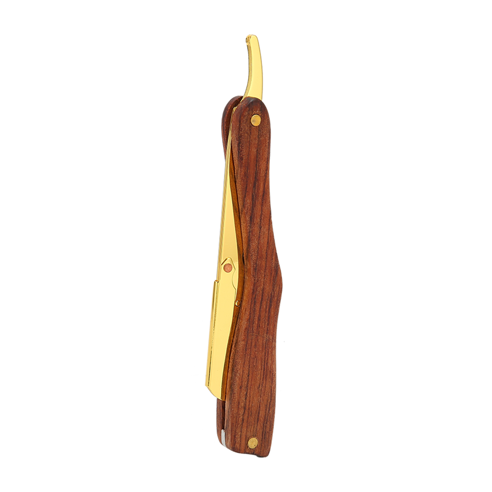Vintage-rasiermesser Für Herren Mit Rutschfestem Holzgriff – Modell S80-7 Gold (klinge Nicht Enthalten)