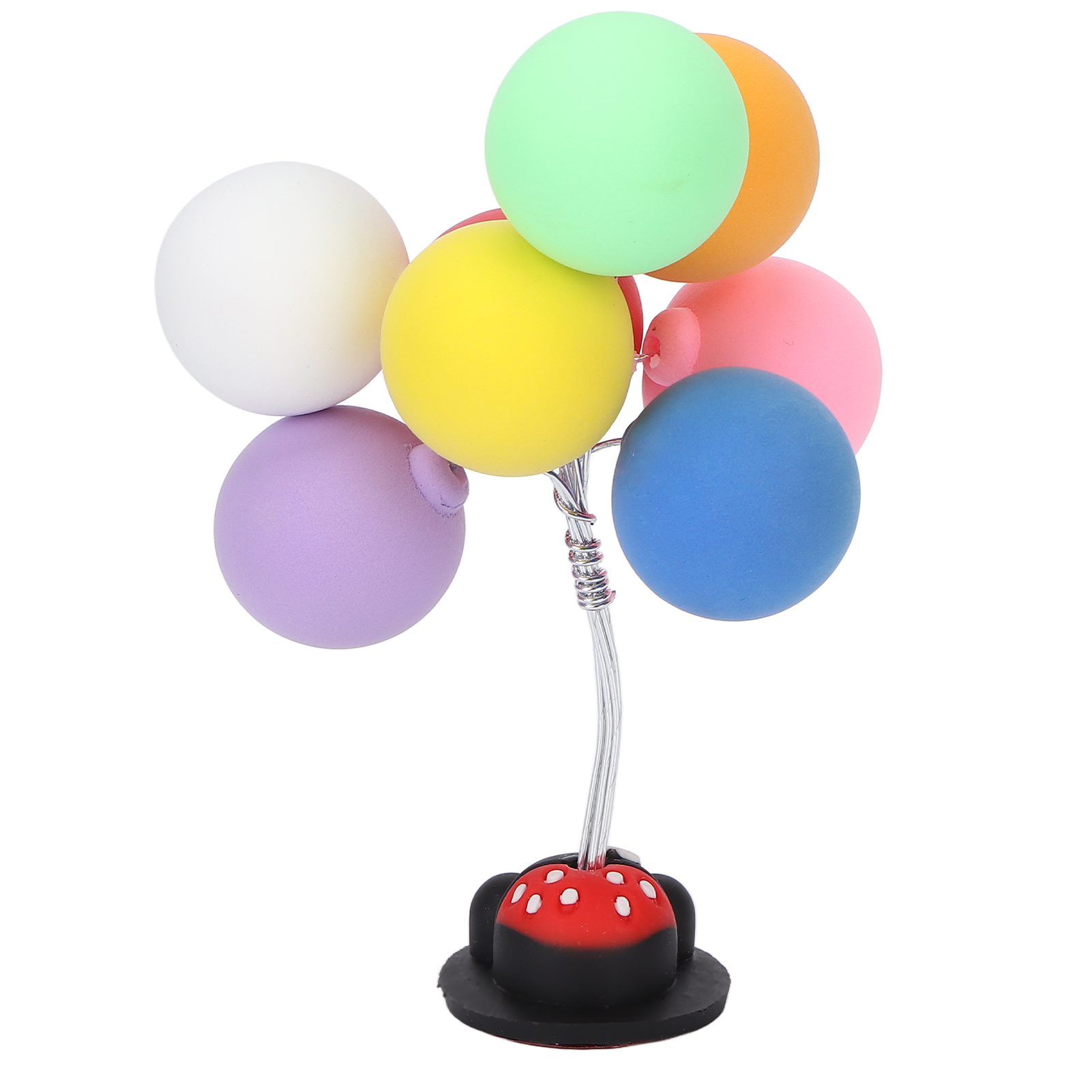 Aromatherapieflasche Mit Diffusordeckel Und Bunten Luftballons Für Eine Hübsche Auto-armaturenbrettdekoration