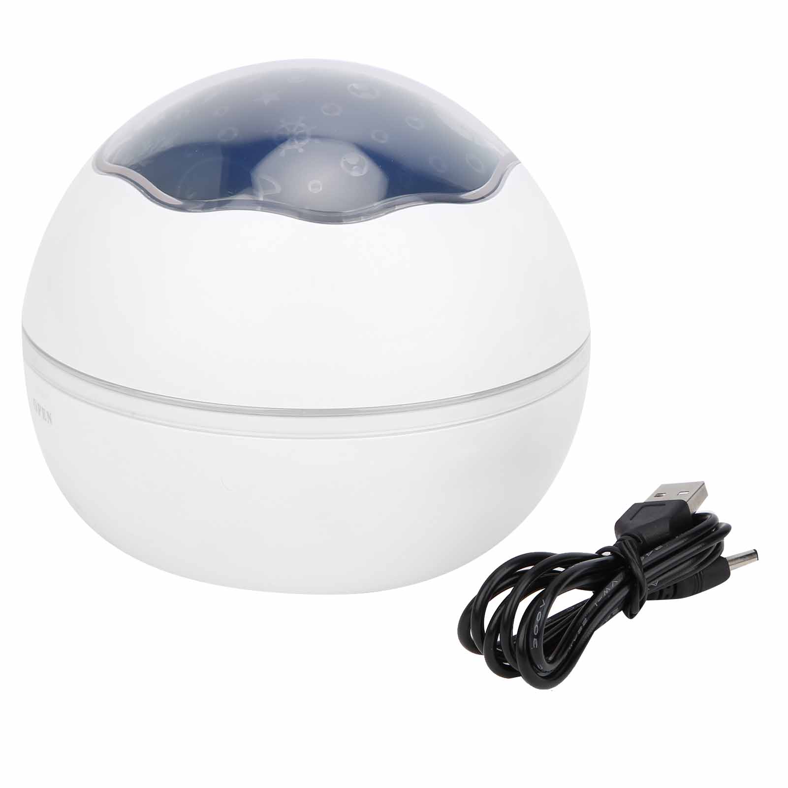 Sternenprojektor-nachtlicht Mit 360°-drehung, 8 Farben, Led, Weiß, Für Kinder