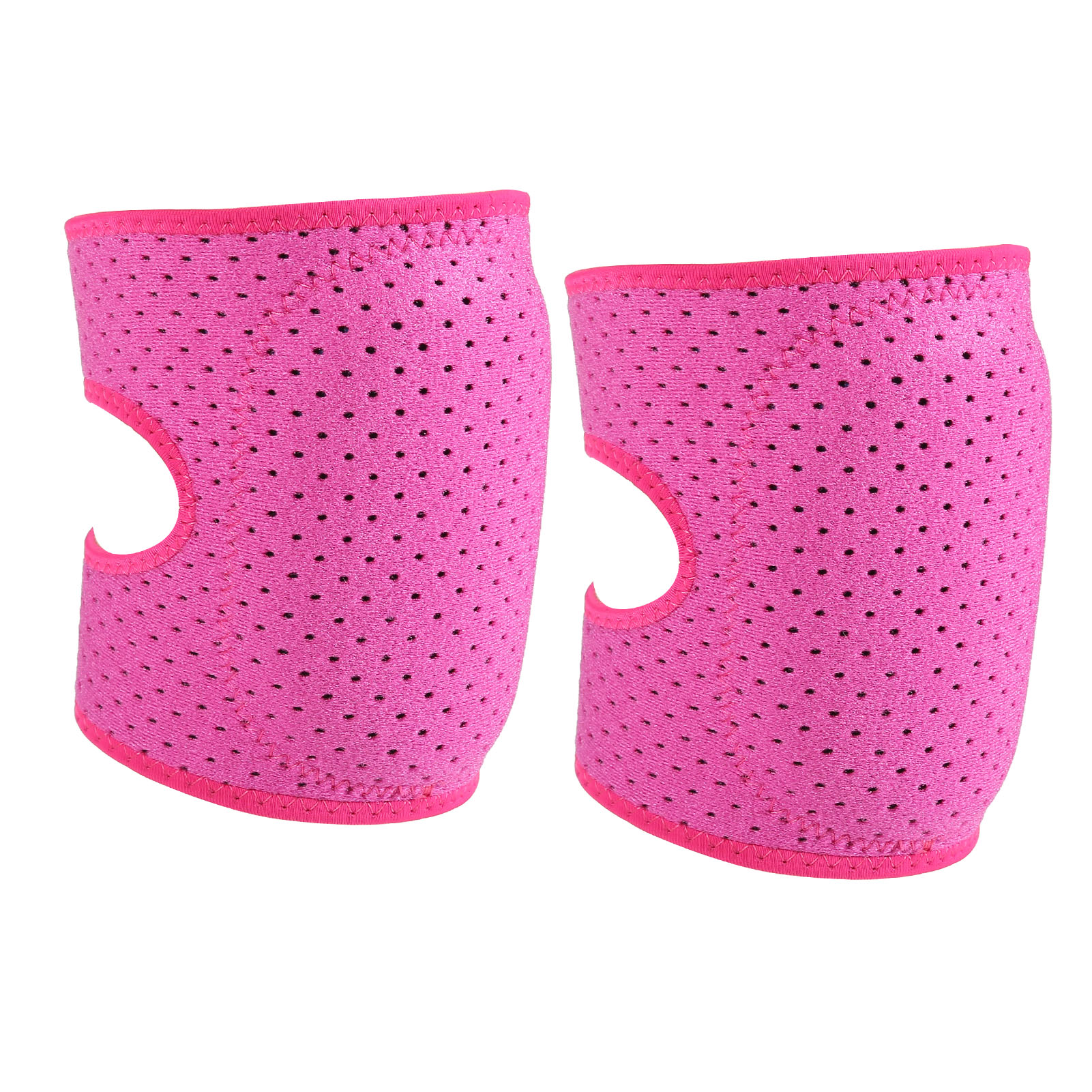 Paar Atmungsaktive, Rutschfeste Knieschoner Für Kinder, Sportlicher Knie- Und Ellbogenschutz, Rot/rosa