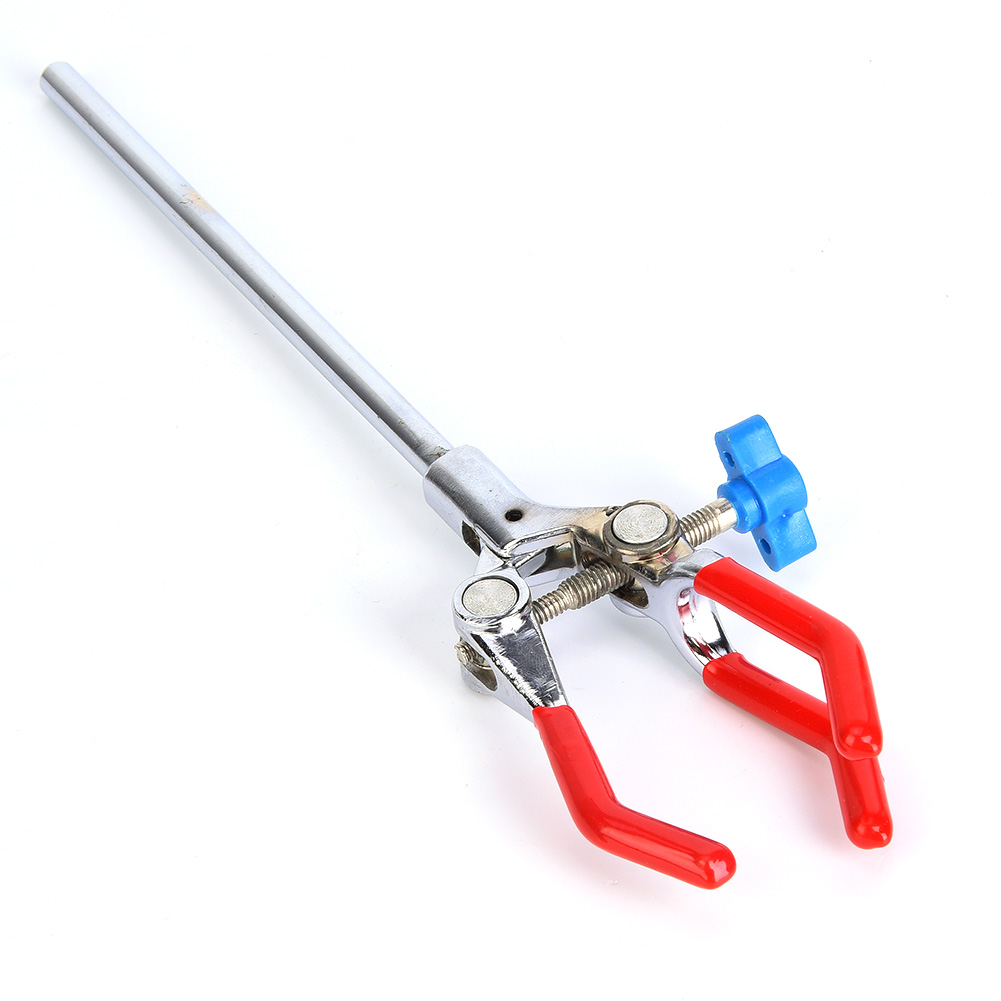 Laborröhrchenhalter Mit Dreizinkiger Klemme Und Clip Für Kolben, Chemiezubehör