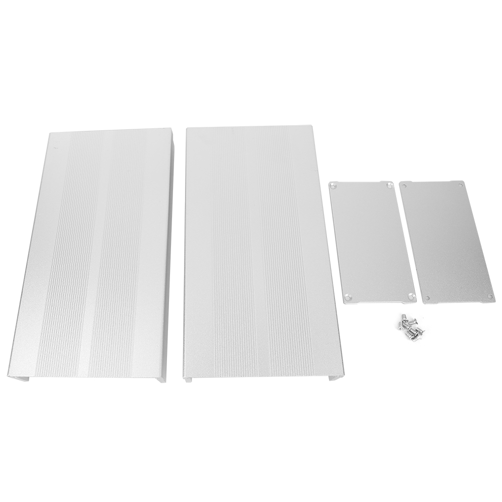 Aluminiumgehäuse Für Elektronische Diy-schaltungen – Wärmeableitung – Flache Silbersandplatte