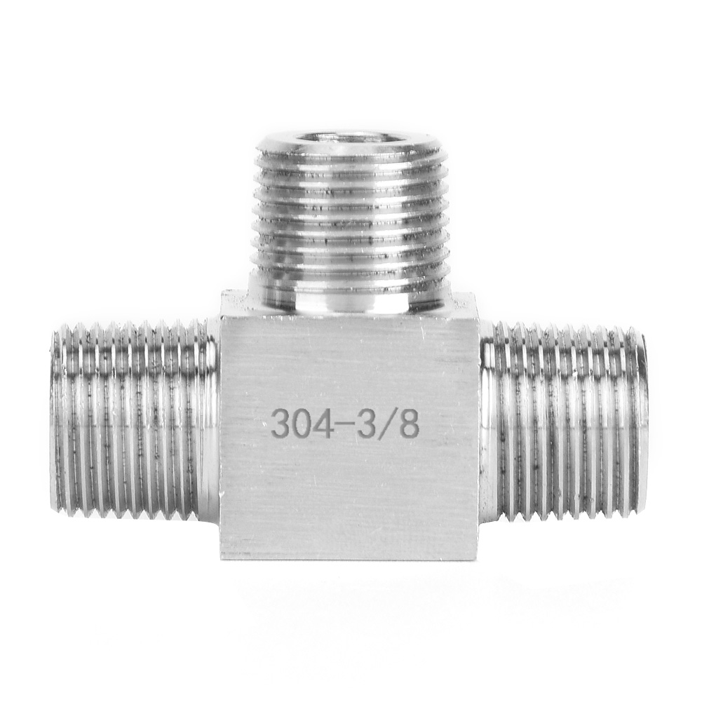 3-wege-schlauchanschluss Aus Edelstahl 304, 3/8"-außengewinde Für Hochdruckwasser/gas/öl