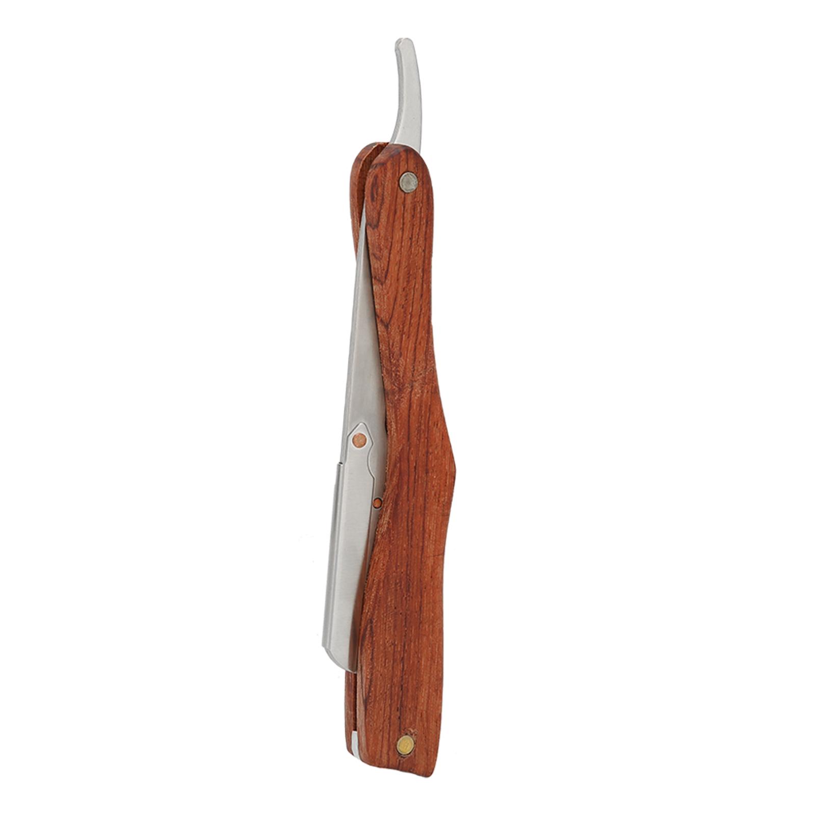 Vintage-rasiermesser Für Herren Mit Rutschfestem Holzgriff – Modell S80-7 Silber