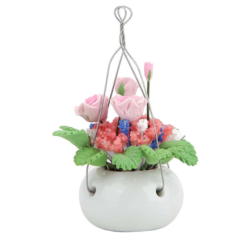 Puppenhaus 1:12 – Mini-hängeblumentopf Zur Dekoration Von Miniatur-wohnzimmern/gärten