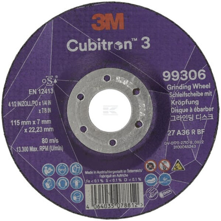 Entgratscheibe Cubitron 3 115mm 3m 99306