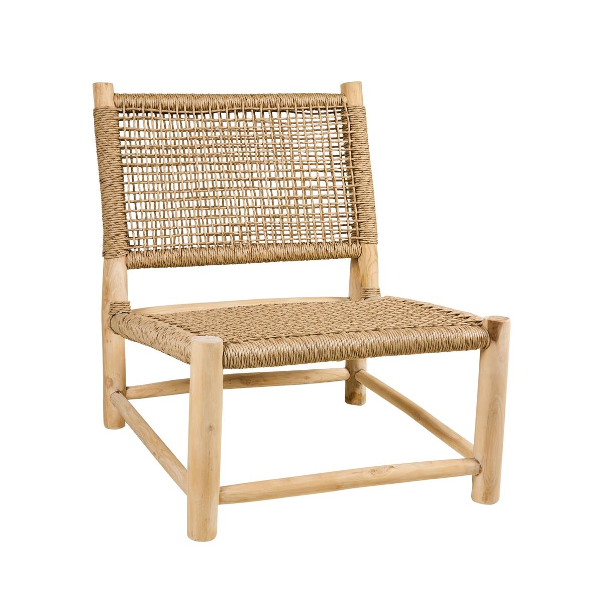 Outdoor-sessel Aus Teakholz Und Rattan Im Ethno-stil Tectona Sun