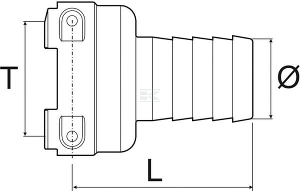 Adapter T5m/ 1" "banjo" Arag 279154