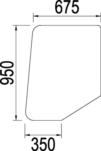 Türscheibe Cnh 3226352r1
