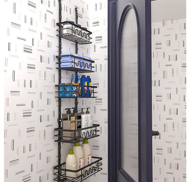 GarveeMore Küchenorganizer-Set Über der Tür Speisekammer Veranstalter, Metall hängenden Gewürzregal, Pantry Tür Organizer Regale Multi-Tier über die Tür für Küche Bad