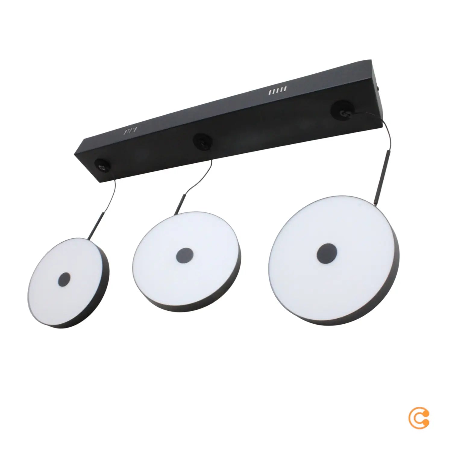 [gebraucht] B-ware Just Light Pendelleuchte Hängeleuchte Led Plata Schwarz Höhenverstellbar 3000 K