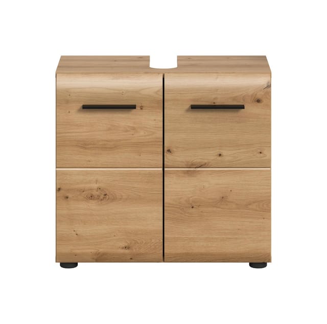 xonox.home Waschbeckenunterschrank Ice Artisan Oak Nachbildung Melamin beschichtet modern 60x54x30 cm