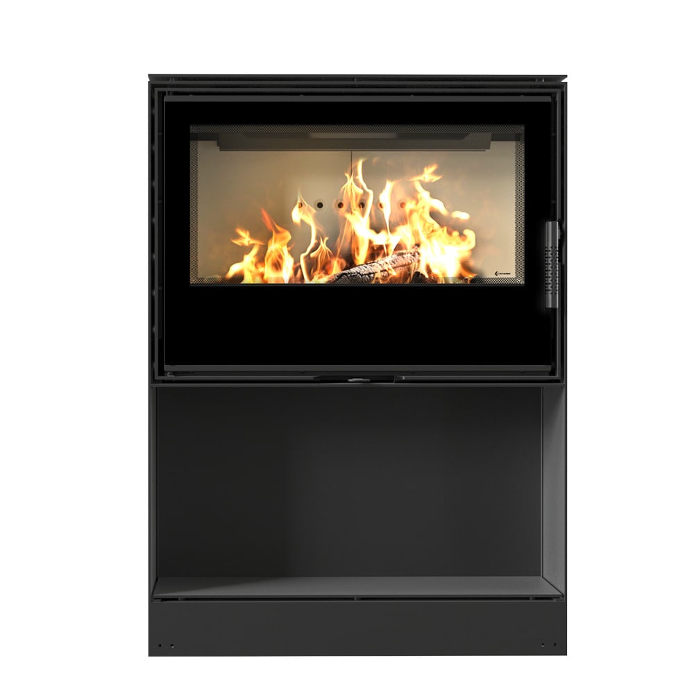 Kaminofen Aus Stahl Kratki Kari 80 Ø 180 12 Kw Platz Für Holz Mit Türfeder