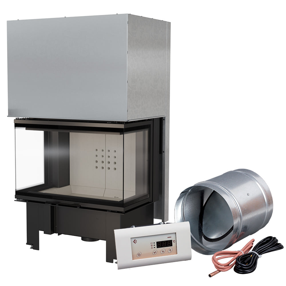 Intelligenter Kamineinsatz Kratki Nbc 800/400 10 Kw Ø 200 Mit Schiebetür Msk