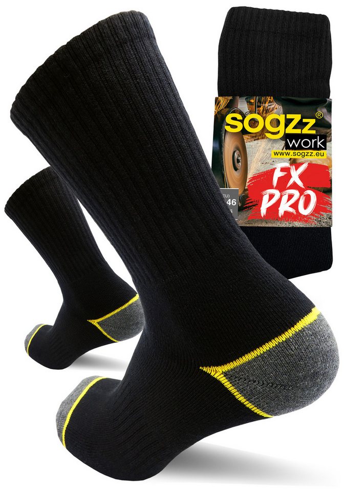 sogzz Arbeitssocken Work FX PRO, Premium Socken aus 85% Baumwolle, Gr. 35-50, Herren Damen (Work FX PRO, 4-Paar) Bild 5